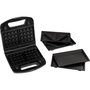 Severin SA 2968 Sandwichera con 3 Placas Intercambiables, Negro/Plata