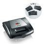 Severin SA 2968 Sandwichera con 3 Placas Intercambiables, Negro/Plata
