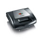 Severin SA 2968 Sandwichera con 3 Placas Intercambiables, Negro/Plata