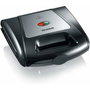 Severin SA 2968 Sandwichera con 3 Placas Intercambiables, Negro/Plata