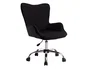 Q-connect Silla de Escritorio Mes Sina con Base Metálica, Altura Máx 960mm, Ancho 570mm, Prof. 620mm, Ruedas Premium, Color Negro