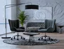 Q-connect Silla de Escritorio Mes Sina con Base Metálica, Altura Máx 960mm, Ancho 570mm, Prof. 620mm, Ruedas Premium, Color Negro