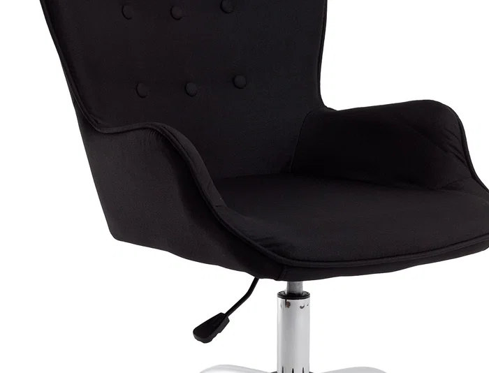 Q-connect Silla de Escritorio Mes Sina con Base Metálica, Altura Máx 960mm, Ancho 570mm, Prof. 620mm, Ruedas Premium, Color Negro Q-connect Silla de Escritorio Mes Sina con Base Metálica, Altura Máx 960mm, Ancho 570mm, Prof. 620mm, Ruedas Premium, Color Negro