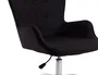 Q-connect Silla de Escritorio Mes Sina con Base Metálica, Altura Máx 960mm, Ancho 570mm, Prof. 620mm, Ruedas Premium, Color Negro