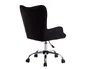 Q-connect Silla de Escritorio Mes Sina con Base Metálica, Altura Máx 960mm, Ancho 570mm, Prof. 620mm, Ruedas Premium, Color Negro
