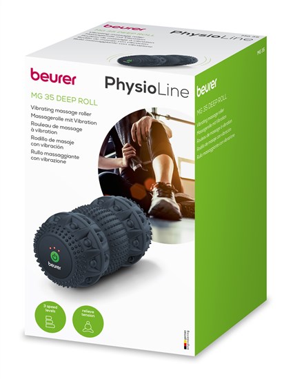 Beurer MG-35 Rodillo de Masaje Vibratorio para Relajación y Masaje de Punto Gatillo