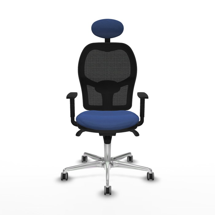 PIQUERAS Y CRESPO Silla de oficina Jorquera Azul Marino y Negro