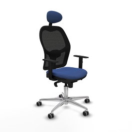 PIQUERAS Y CRESPO Silla de oficina Jorquera Azul Marino y Negro