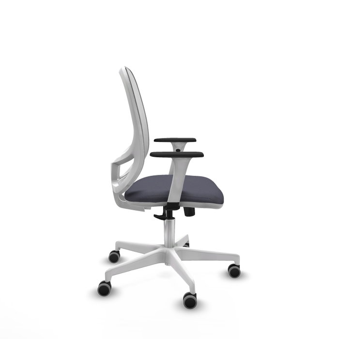 PIQUERAS Y CRESPO Silla de oficina Cilanco con mecanismo Sincro, Gris oscuro y Blanco PIQUERAS Y CRESPO Silla de oficina Cilanco con mecanismo Sincro, Gris oscuro y Blanco