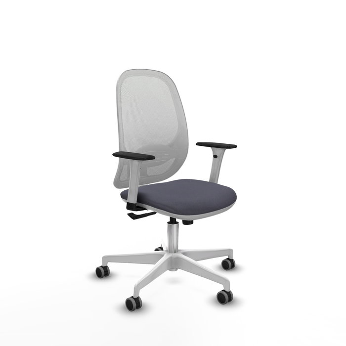 PIQUERAS Y CRESPO Silla de oficina Cilanco con mecanismo Sincro, Gris oscuro y Blanco PIQUERAS Y CRESPO Silla de oficina Cilanco con mecanismo Sincro, Gris oscuro y Blanco