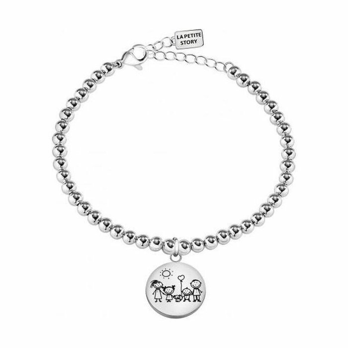 La Petite Story Pulsera de Acero Inoxidable Gris LPS05AQL06