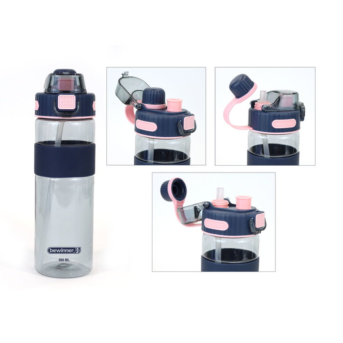 Bewinner Botella Sport Agua Transparente 900 ml (12 Unidades) Bewinner Botella Sport Agua Transparente 900 ml (12 Unidades)