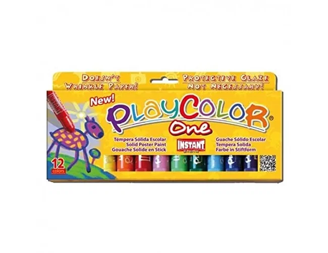 Playcolor Témperas Sólidas Basic One Estuche de 12 Colores Surtidos Playcolor Témperas Sólidas Basic One Estuche de 12 Colores Surtidos