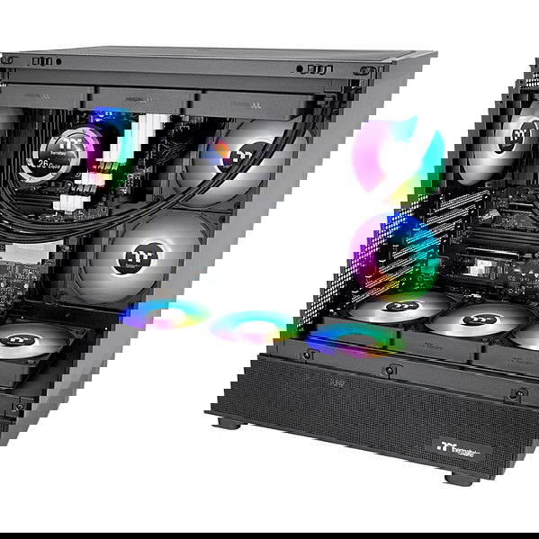 Thermaltake CT140 EX Ventilador de Refrigeración para PC ARGB Sync de 140mm, Paquete de 3 Unidades