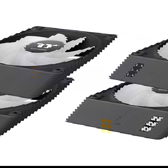 Thermaltake CT140 EX Ventilador de Refrigeración para PC ARGB Sync de 140mm, Paquete de 3 Unidades