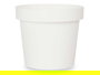 Ibergarden Maceta Plástico Blanca 14 cm Diámetro x 12.5 cm Alto (Set de 12)