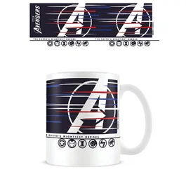 Pyramid - Taza de desayuno Marvel Avengers Los Vengadores Logo, 315 ml, cerámica