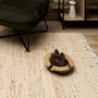 Home Deco Factory Alfombra de Yute Natural, 120x170 cm, para Salón o Dormitorio