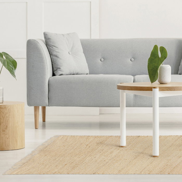 Home Deco Factory Alfombra de Yute Natural, 120x170 cm, para Salón o Dormitorio