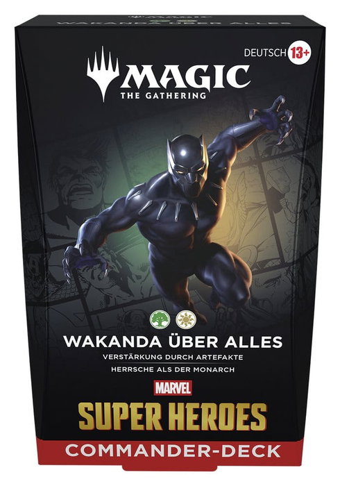 Wizards of the Coast Magic the Gathering Marvel Super Heroes Commander Decks Caja (4) alemán