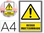 Archivo 2000 Pictograma Riesgo Indeterminado PVC Amarillo Luminiscente 210x297 mm