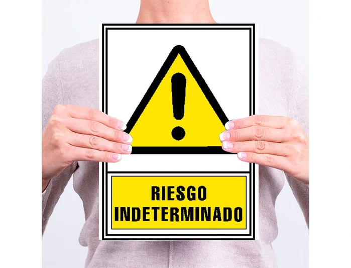 Archivo 2000 Pictograma Riesgo Indeterminado PVC Amarillo Luminiscente 210x297 mm