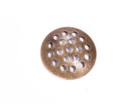 Innspiro Base de anillo metálico dorado envejecido 12mm