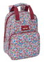 Mochila Escolar Nait Nait Flores coimbra burdeos Burdeos 20 x 28 x 8 cm
