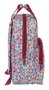 Mochila Escolar Nait Nait Flores coimbra burdeos Burdeos 20 x 28 x 8 cm