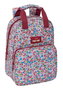 Mochila Escolar Nait Nait Flores coimbra burdeos Burdeos 20 x 28 x 8 cm