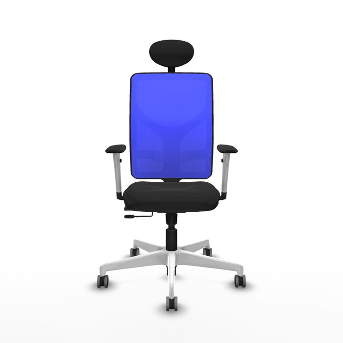 PIQUERAS Y CRESPO Silla de oficina Motilla con mecanismo Sincro/Traslack Azul y Negro