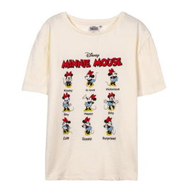 Camiseta Corta Single Jersey Minnie Beige