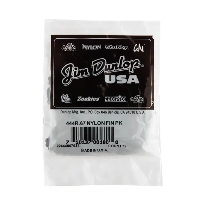 Dunlop Púas Nylon Fin 0,67 mm (72 unidades)