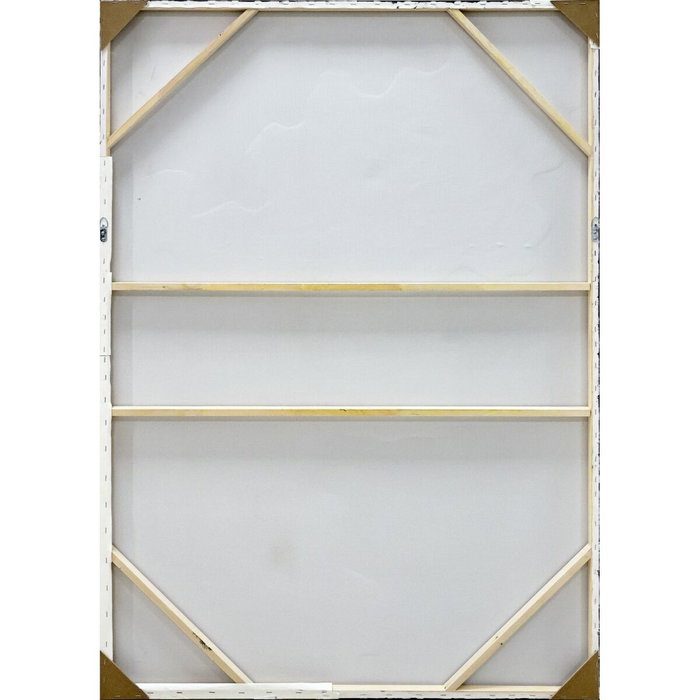 DKD Home Decor Cuadro Lienzo Papel Maché 100x5x140 Moderno 3D Azul y Blanco