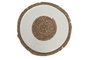 DKD Home Decor Individuales Blancos Naturales de Algodón y Poliéster Hechos a Mano 38 x 38 cm (12 Unidades)