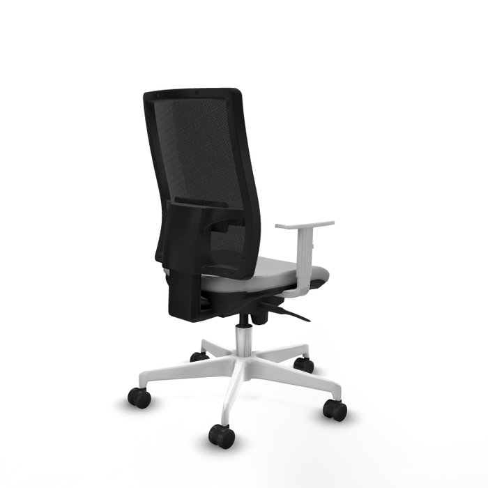 PIQUERAS Y CRESPO Silla de oficina Horna con mecanismo Sincro, Gris claro y Negro