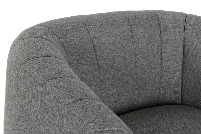 DKD Home Decor Sillón Scandi Gris Negro 81x75x73 cm
