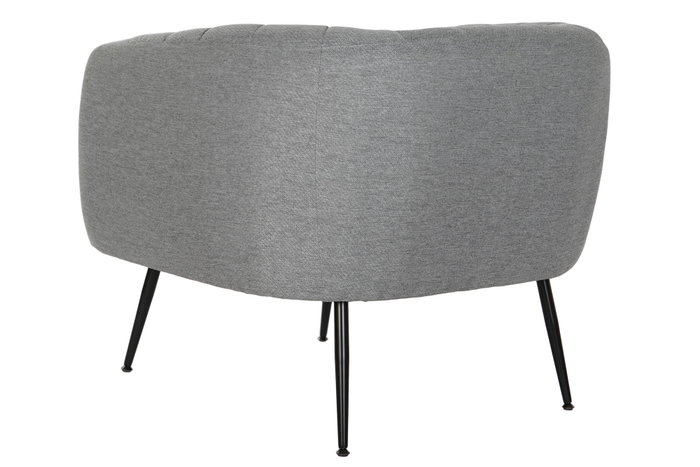 DKD Home Decor Sillón Scandi Gris Negro 81x75x73 cm