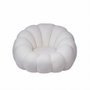 DKD Home Decor Sillón Giratorio Borreguito Blanco