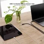 Nanocable 10.01.4501-L150 - Cable USB-C Macho a Hembra 3.2 Gen 2x2 20Gbps 100W para Carga y 4K/60Hz, 1.5 Metros, Negro, Prolongador