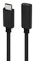 Nanocable 10.01.4501-L150 - Cable USB-C Macho a Hembra 3.2 Gen 2x2 20Gbps 100W para Carga y 4K/60Hz, 1.5 Metros, Negro, Prolongador