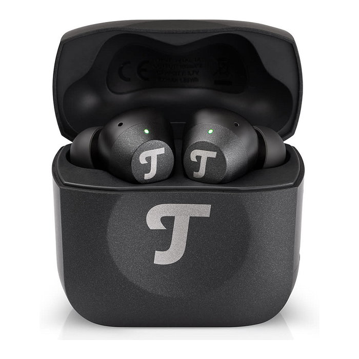 Teufel AIRY TWS Pro True Wireless Bluetooth Auriculares Intraurales con Estuche de Carga Inalambrico, Negro, 7h Audio, Modo Transparencia