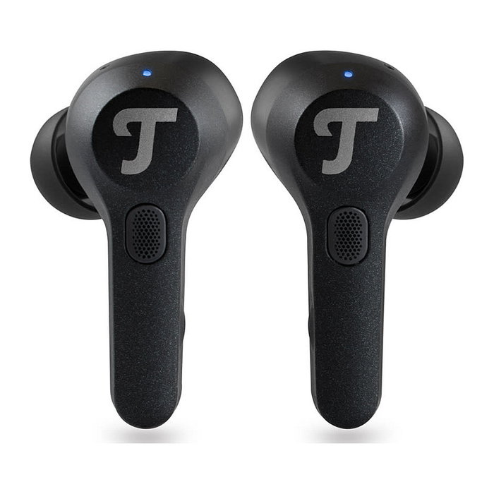 Teufel AIRY TWS Pro True Wireless Bluetooth Auriculares Intraurales con Estuche de Carga Inalambrico, Negro, 7h Audio, Modo Transparencia