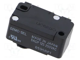 Aratas D2MC-5EL Microconmutador SNAP ACTION SPDT 5A/250VAC sin palanca