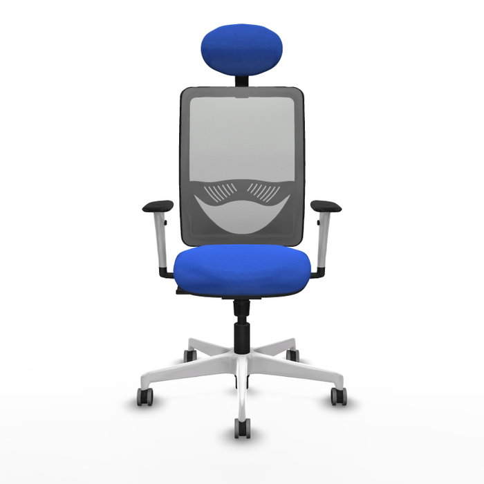 PIQUERAS Y CRESPO Silla de oficina Zulema con mecanismo Sincro Azul y Gris PIQUERAS Y CRESPO Silla de oficina Zulema con mecanismo Sincro Azul y Gris