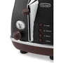 De'Longhi Tostadora CTOV2103.BK 900W 2 ranuras Negro mate Chocolate