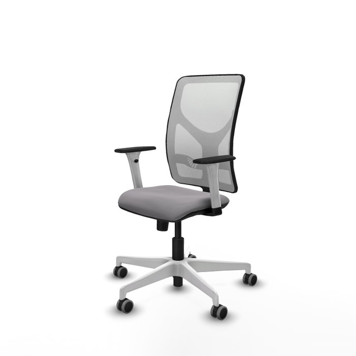 PIQUERAS Y CRESPO Silla de oficina Motilla con mecanismo Sincro Gris y Blanco PIQUERAS Y CRESPO Silla de oficina Motilla con mecanismo Sincro Gris y Blanco