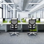 PIQUERAS Y CRESPO Silla de oficina Motilla con mecanismo Sincro Gris y Blanco