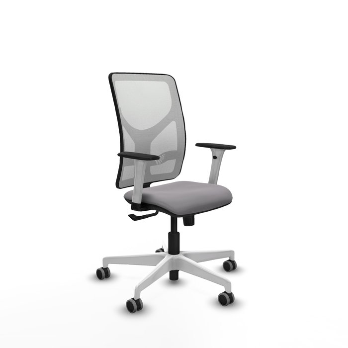 PIQUERAS Y CRESPO Silla de oficina Motilla con mecanismo Sincro Gris y Blanco PIQUERAS Y CRESPO Silla de oficina Motilla con mecanismo Sincro Gris y Blanco