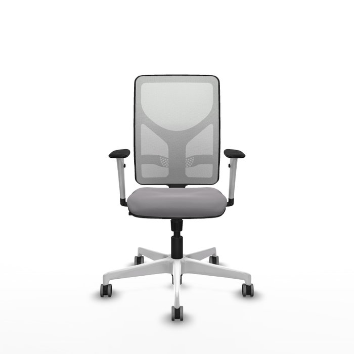 PIQUERAS Y CRESPO Silla de oficina Motilla con mecanismo Sincro Gris y Blanco PIQUERAS Y CRESPO Silla de oficina Motilla con mecanismo Sincro Gris y Blanco